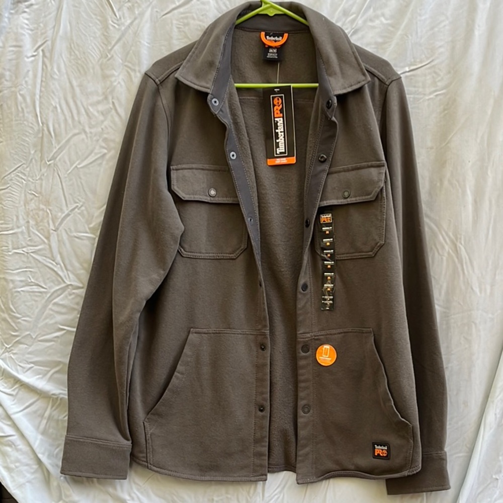 Timberland Gray Lightweight Shirt Jacket